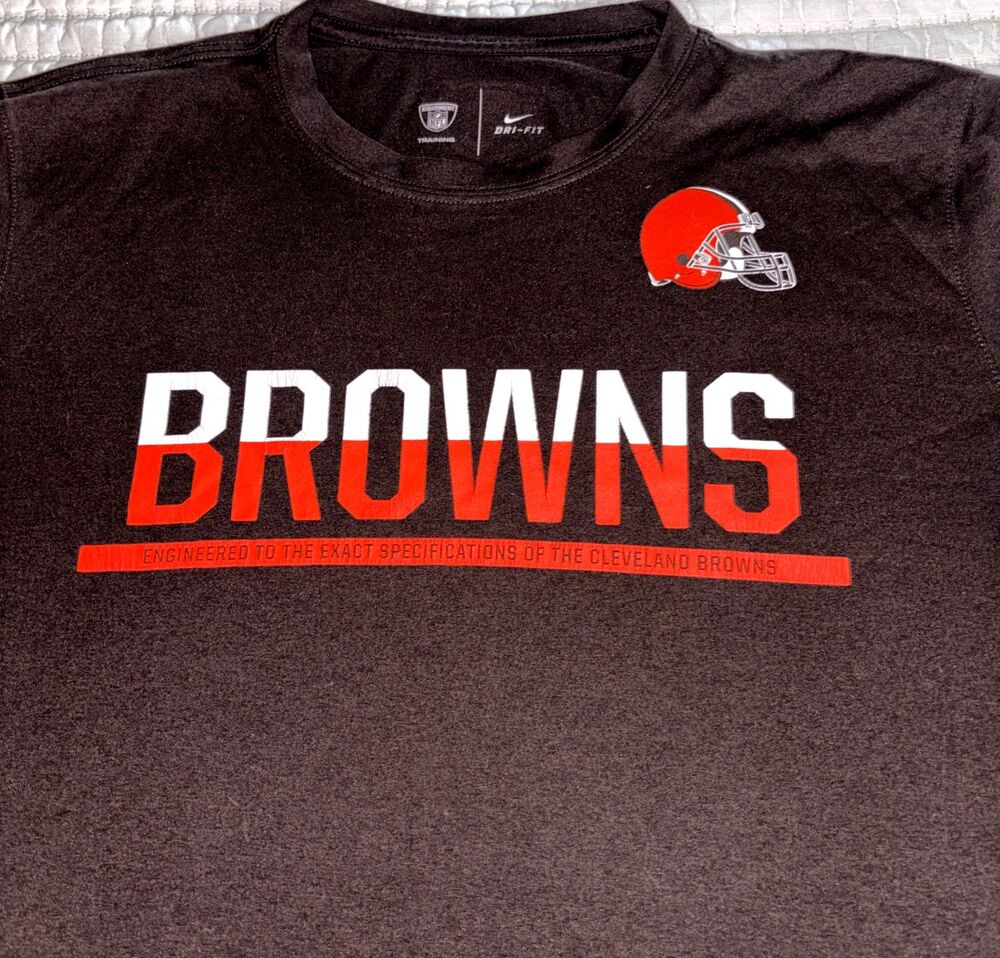 Nike Men's Dri-Fit Cleveland Browns NFL Training Shirt Medium